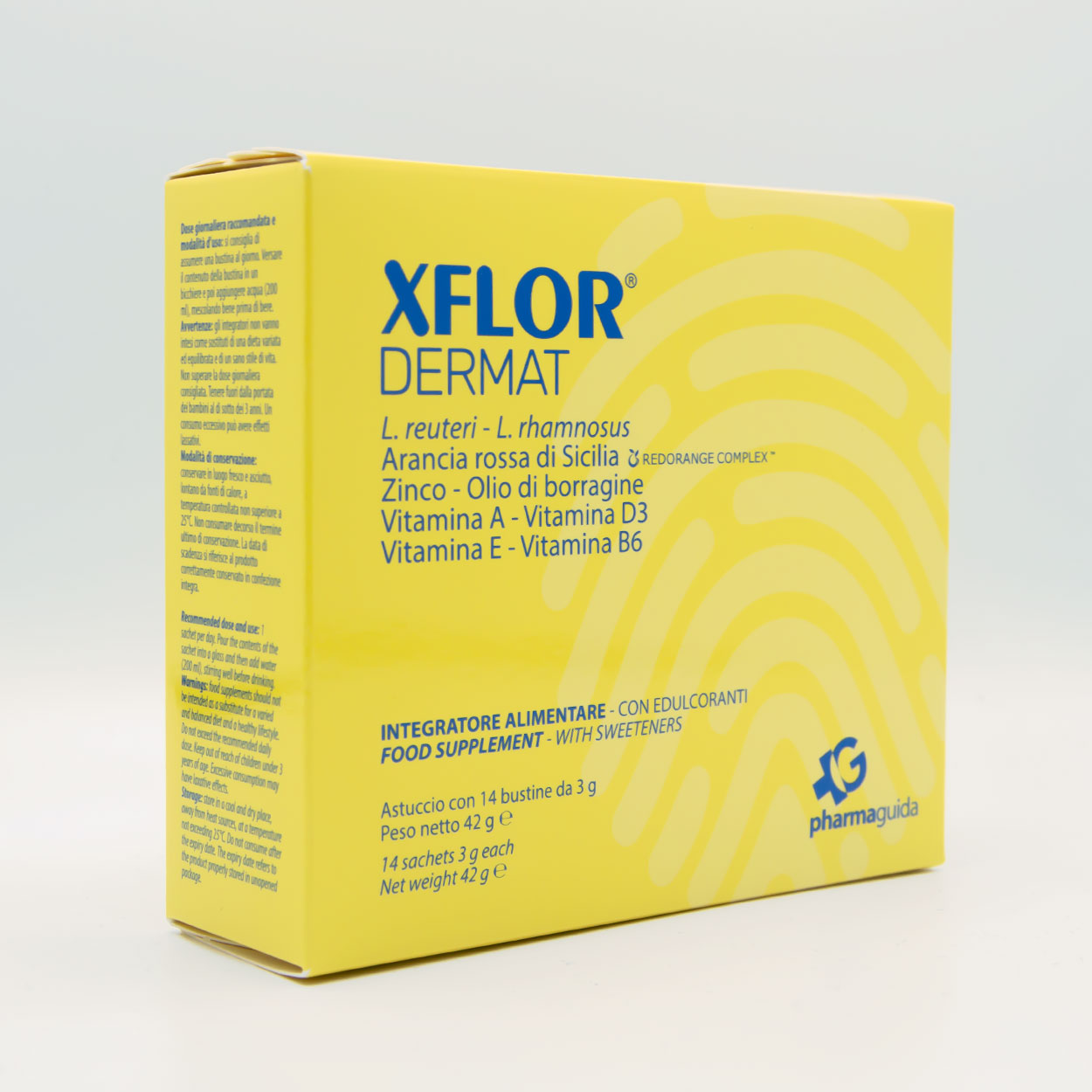 Xflor_Dermat_1 Xflor integratore multivitaminico dermatologico - arancia rossa